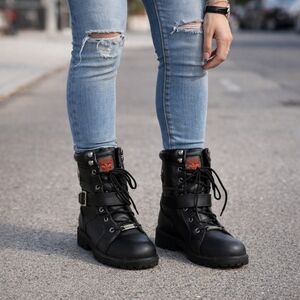 Milwaukee Leather Waterproof Leather Zip Moto‎ Boots 10  5